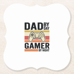 T-shirtontwerp voor vintage controller voor papa g kartonnen onderzetters