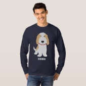 T-shirts à caricature patinée PBGV Orange & Chien  (Devant entier)