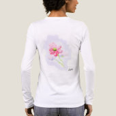 T-shirts à manches longues pour femme : Iris Flowe (Verso)