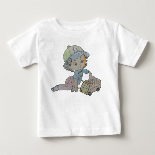 T-shirts adorables pour bébé : Explorez le dessin (Devant)