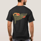 T-shirts aéroporté d'orienteur d'ailes (Dos)