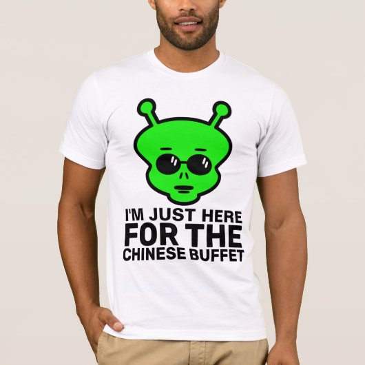 T-SHIRTS ALIENS DE BUFFET CHINOIS (Devant)