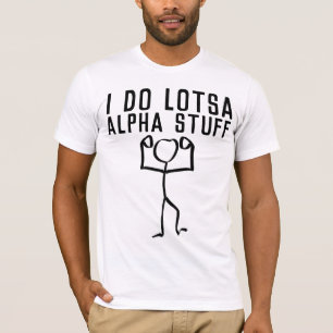T-shirts ALPHA MALE Funny HOMMES