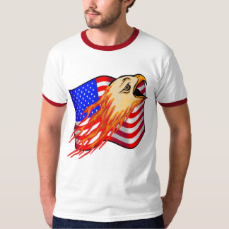 T-shirts américain d'Eagle chauve