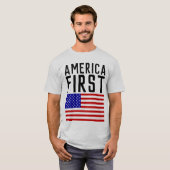 T-shirts AMÉRIQUE D'ABORD (Devant entier)