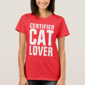 T-shirts AMOUREUX DE LES CHATS CERTIFIÉS (Devant)