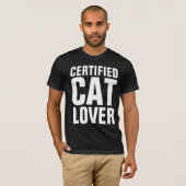 T-shirts AMOUREUX DE LES CHATS CERTIFIÉS (Devant entier)