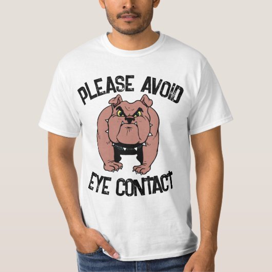 T-SHIRTS AMUSANTS BULLDOG (Devant)