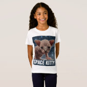 T-shirts amusants CAT SPACE (Devant entier)