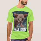 T-shirts amusants CAT SPACE (Devant)
