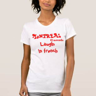 T-shirts amusants de Montréal Canada