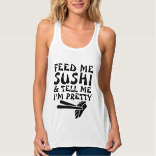 T-shirts amusants pour dames, FEED ME SUSHI