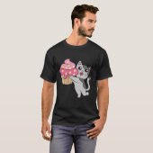 T-SHIRTS ANNIVERSAIRE CHAT CUPCAKE (Devant entier)
