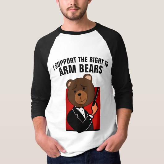 T-shirts anti-CHASSE, PROTÉGER LES OURS (Devant)
