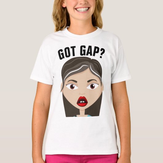 T-Shirts Art FILLE MIGNONNE DENT ESPACÉE (Devant)