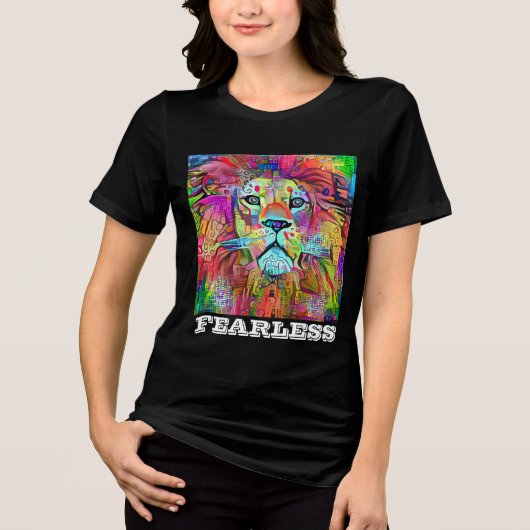 T-SHIRTS ART LION SANS PEUR (Recto)