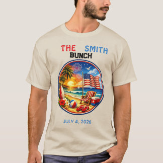 T-shirts assortis ambiance américaine pour soirées