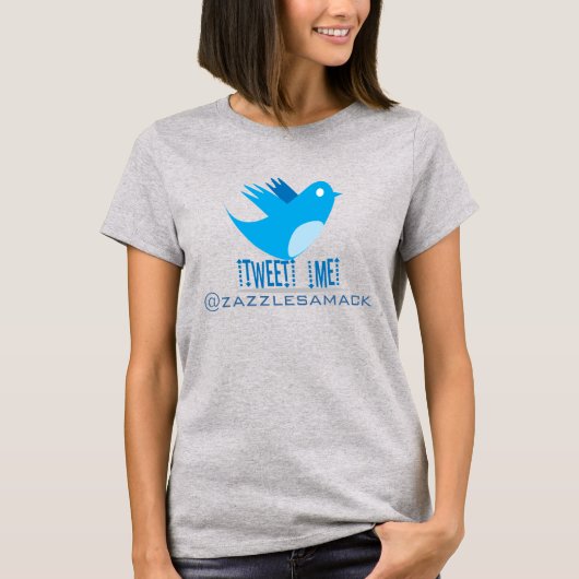 T-shirts au logo de l'oiseau Twitter (Devant)