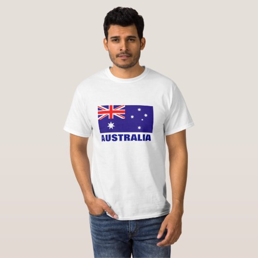 T-shirts australiens de drapeau (Devant entier)