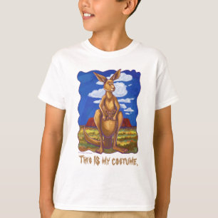 T-shirts avant et arrière de Kangaroo Halloween