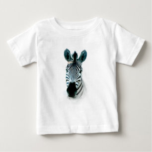 T-shirts avec portrait de tête de zèbre
