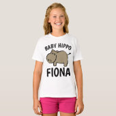 T-shirts BABY HIPPO FIONA Cute Kids (Devant entier)
