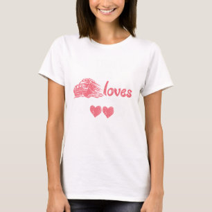 T-shirts basiques des femmes de Love Jeep