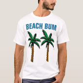 T-SHIRTS BEACH BUM (Devant)