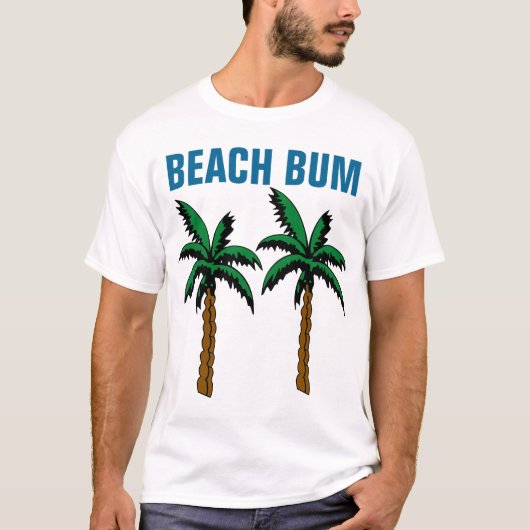 T-SHIRTS BEACH BUM (Devant)