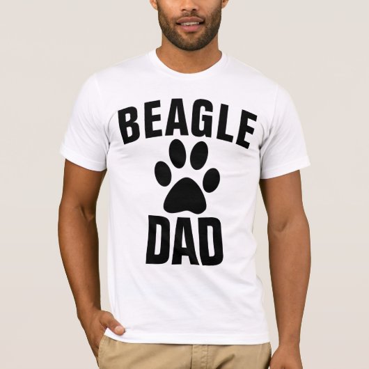 T-shirts beagles DOG DAD (Devant)