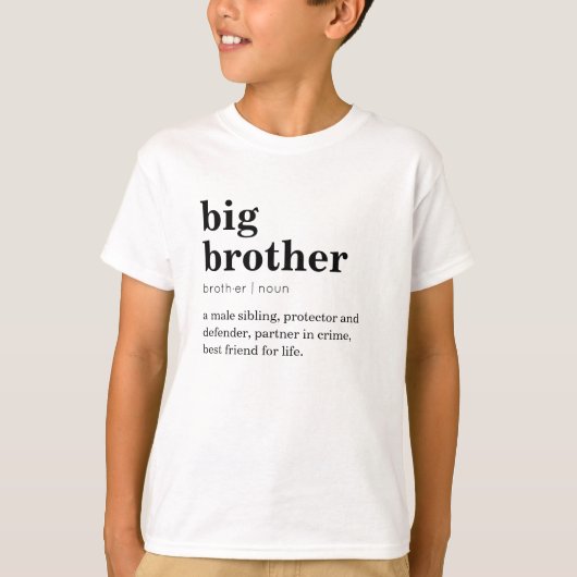 T-shirts Big Brother - Dictionnaire de définition  (Devant)