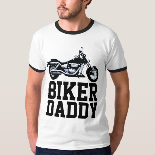 T-shirts BIKER DAD DADDY (Devant)