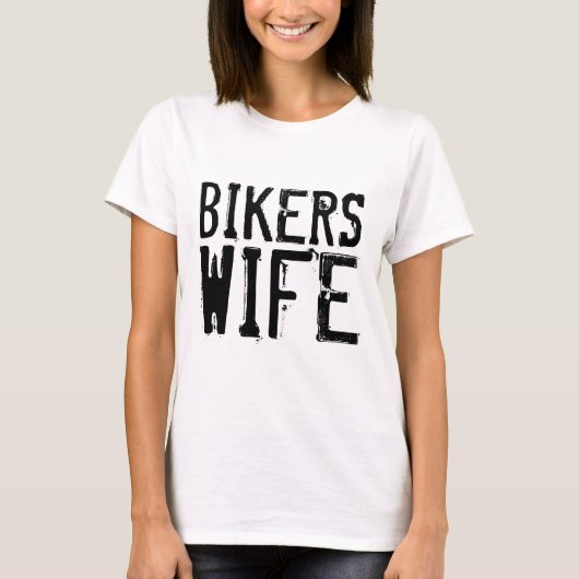 T-shirts BIKERS WIFE (Devant)