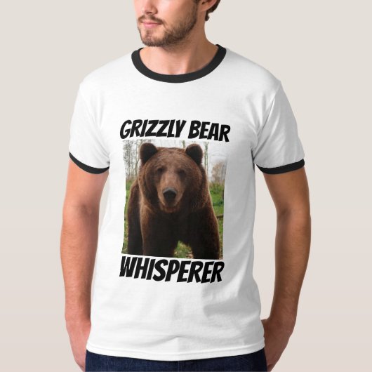T-SHIRTS BROSSERIES ET GRIZZLY BEAR WHISPERER (Devant)
