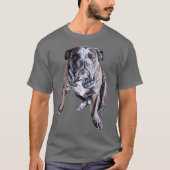 T-shirts Bulldog Art Hommes Femmes Enfants & Plus  (Devant)
