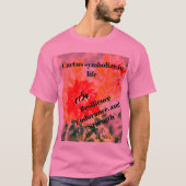 T-shirts : Cactus Bloem (Voorkant)