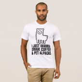 T-shirts CAFÉ & ALPACAS (Devant entier)