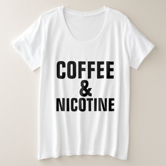 T-shirts CAFÉ & NICOTINE (Design devant)