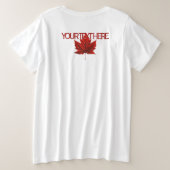 T-shirts Canada Shirt Plus Taille Personnalisés (Design dos)