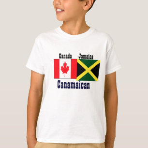 t-shirts canadiens jamaïcains-puissance de deux ra