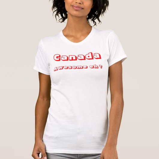 T-shirts canadiens pour femmes (Devant)