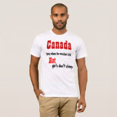T-shirts canadiens pour filles chaudes (Devant entier)