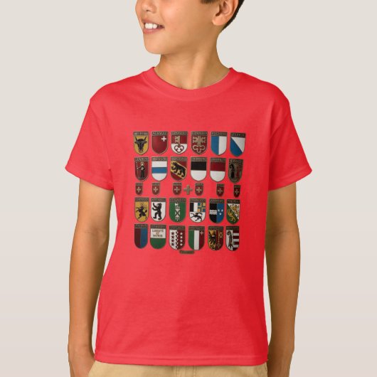 T-Shirts Cantons de Suisse Graphique (Devant)
