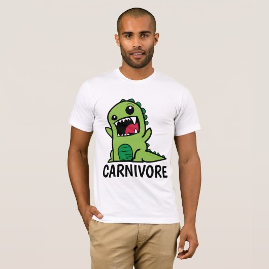 T-shirts CARNIVORE, DINOSAUR drôle (Devant entier)