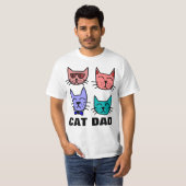 T-shirts CAT DAD (Devant entier)