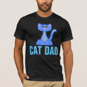T-shirts CAT DAD Black (Devant)