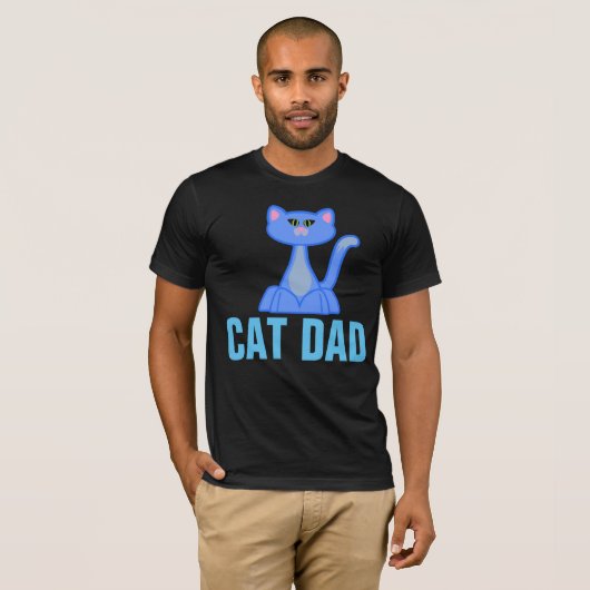 T-shirts CAT DAD Black (Devant entier)
