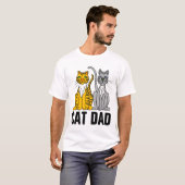 T-shirts CAT DAD Hommes (Devant entier)