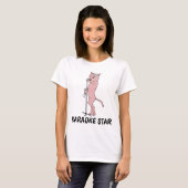 T-shirts CAT KARAOKE STAR (Devant entier)