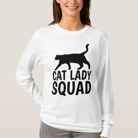 T-shirts CAT LADY SQUAD (Devant)